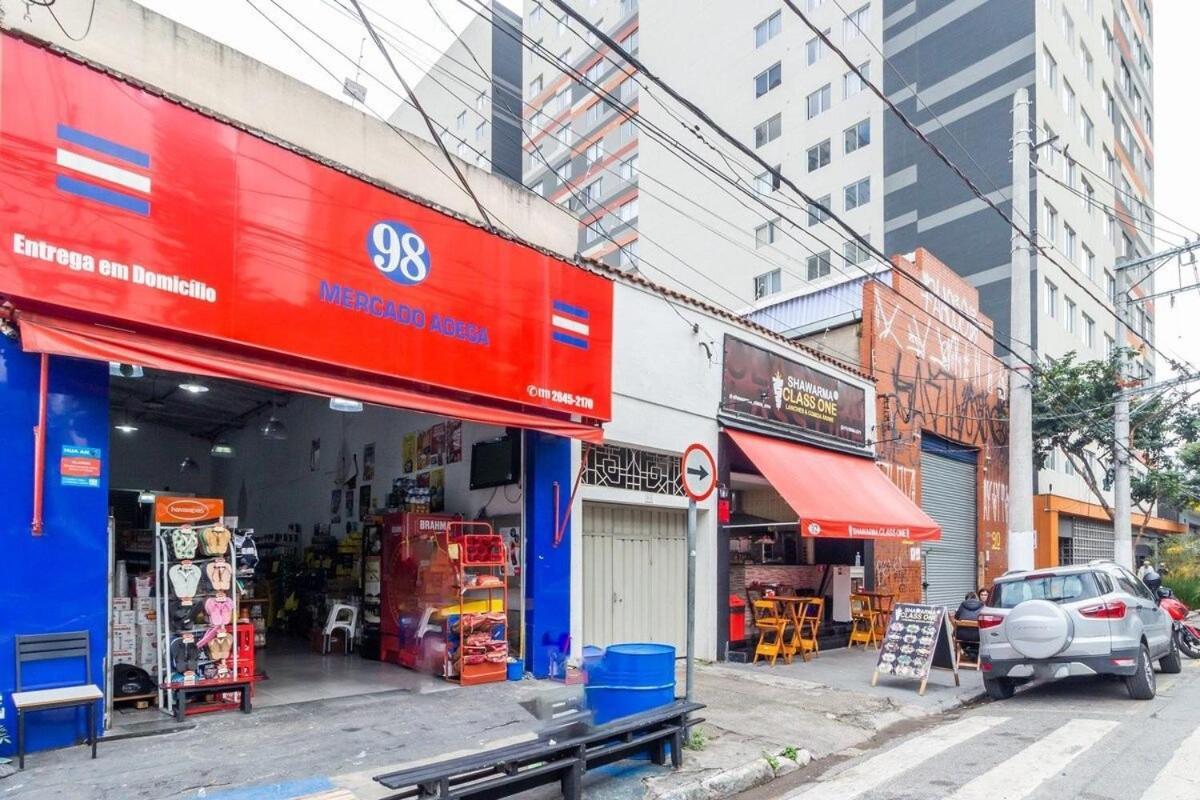 Encantador Studio No Bras Com Piscina/Metro Bras 상파울루 외부 사진